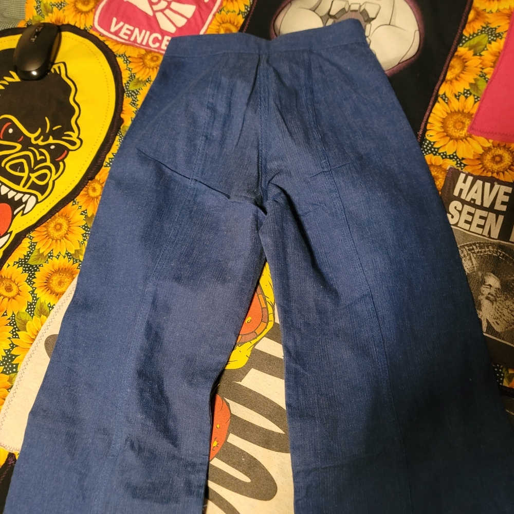 BIG-ELY BEAUTIFUL JEANS Deadstock 70's Rare Sailor Flares - Picture 10 of 12